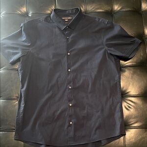 Michael Kors Blue Casual Button Down Shirt